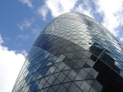 The pinnacle of 30 St. Mary Axe - London's "Gherkin"