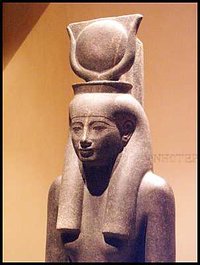 Statue of the Egyptian goddess Hathor