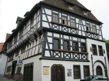 The "Luther house" where Luther boarded from ages 14 to 17 while attending private school at .