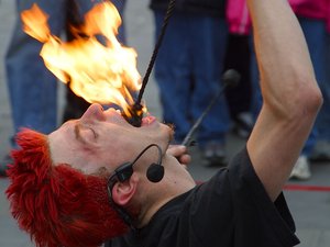 A fire eater