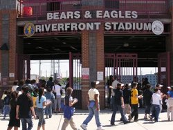 Bears and Eagles Riverfront Stadium in Newark, NJ.