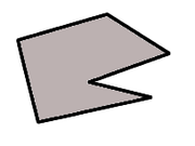 An example of a concave polygon