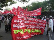 Trade union rally in 