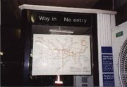 A photo of the tube map