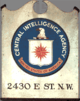 Sign from first CIA building