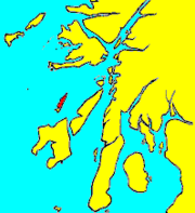 Colonsay shown within Argyll