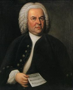 Johann Sebastian Bach,  portrait by Elias Gottlob Haussmann