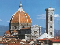 The  church of , . Florence was the capital of the Renaissance