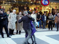 Tango in the streets of Buenos-Aires 