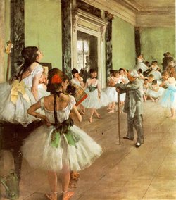 The Dance Class (La Classe de Danse), painted .