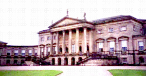 Kedleston Hall was Brettingham's opportunity to prove himself capable of designing a house to rival .  The opportunity was taken from him by  who completed the North front (above) much as Brettingham designed it, but with a more dramatic .