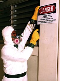Structures containing asbestos are marked