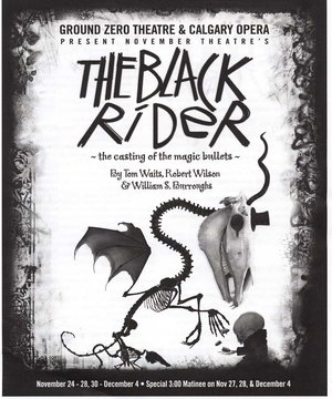 Program for the 2004 Canadian tour of The Black Rider.