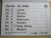  Czech Braille calendar