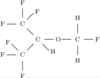 Structural formula of sevoflurane