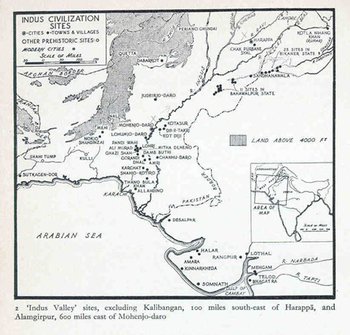 Map of the Indus Valley Civilization