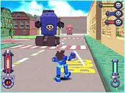 A screenshot from the first Mega Man Legends game.