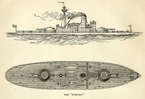 USS Puritan, 1891 engraving