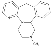 The structure of the tetracyclic antidepressant mirtazapine