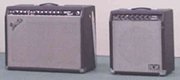 Two combo amplifiers
