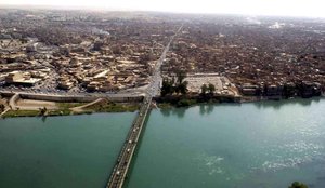 Tigris River in Mosul, Iraq