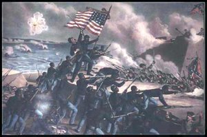 The Storming of Fort Wagner, the most famous operation performed by the 54th Massachusetts Regiment
