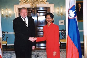 Dimitrij Rupel with Condoleezza Rice