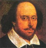 William Shakespeare, chief figure of the English Renaissance, is here seen in the .