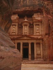 The "Treasury" at , , location of the Holy Temple in the movie