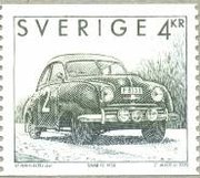 Saab 92 stamp