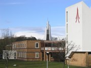 Lancaster University chaplaincy centre spire and logo.jpg