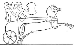  chariot (drawing of an  relief)