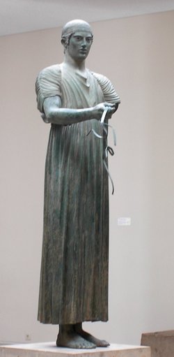The Charioteer of Delphi, (Delphi Museum)