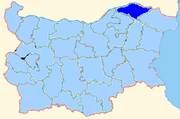 Silistra province shown within Bulgaria
