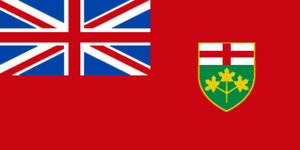 Ontario's official flag since 1965