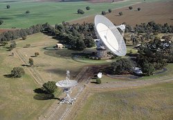 The Parkes 64 metre  at the  in New South Wales, Australia (the bigger of the two) Picture credit: 