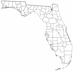 Location of Macclenny, Florida