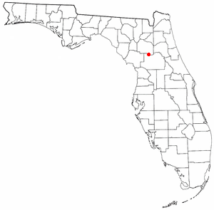Location of McIntosh, Florida