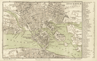1888 German map of Stockholm