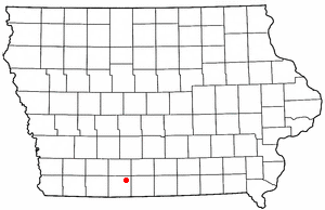 Location of Ellston, Iowa
