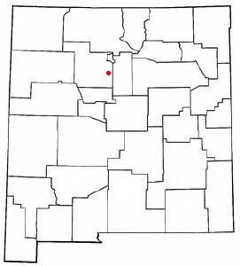 Location of Pena Blanca, New Mexico