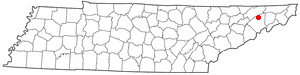 Location of Baileyton, Tennessee