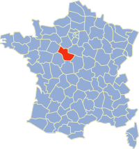 Location of du Loir-et-Cher in France