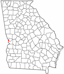 Location of Columbus, Georgia