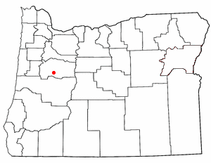 Location of Sweet Home, Oregon