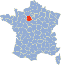 Location of Eure-et-Loir in France