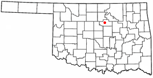 Location of Stillwater, Oklahoma