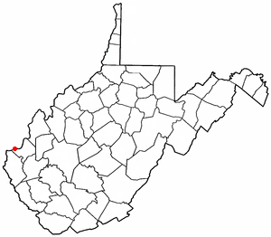 Location of Huntington, West Virginia