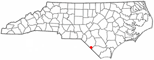 Location of Marietta, North Carolina