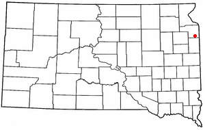 Location of Revillo, South Dakota